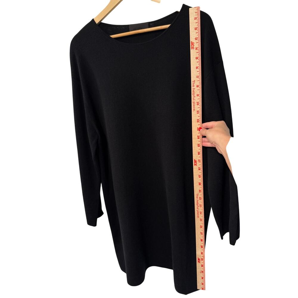 NEW Nili Lotan S Alisaie $1035 Wool CASHMERE Sweater  Dress Long Sleeve Black - Picture 7 of 12